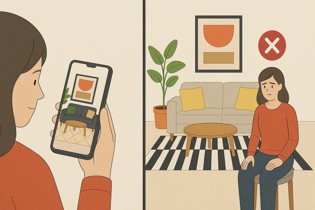 A projeção das inspirações nem sempre fica tão boa na hora de executar o projeto do apartamento