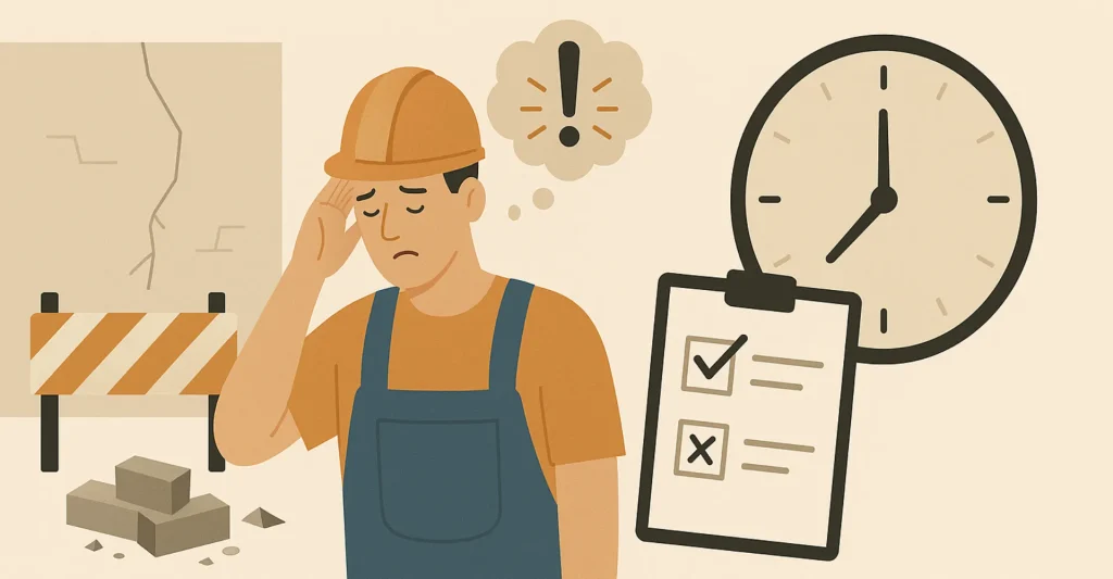 Refações e retrabalhos que podem acontecer numa reforma