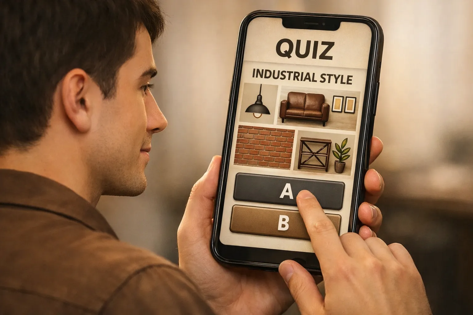 Quiz estilo de decoração de apartamento