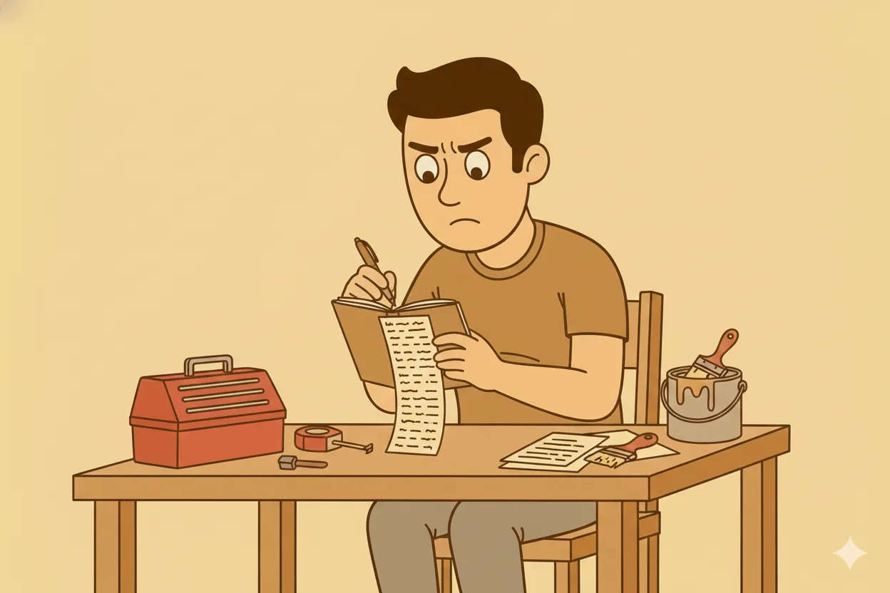 O que você precisa ter definido antes de fazer um orçamento de reforma