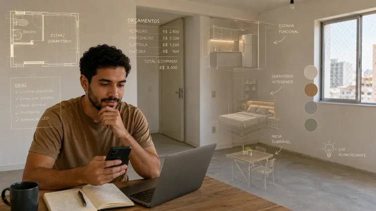 Orçamento de reforma de studio para alugar